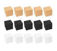 Boîte En Papier Rectangulaire De 15 Pièces, Boîte D'Emballage En Papier Kraft, Boîte D'Emballage Cadeau, Boîte En Papier De Fête, Boîte En Papier De Mariage