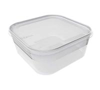 Boîte en plastique alimentaire congélation carrée 1,8 litre - Transparent