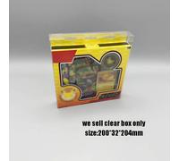 Boîte en plastique PET transparente de haute qualité pour PTCG : Étui de protection et de rangement pour la collection Pokémon Journée Pokémon 2026 version américaine