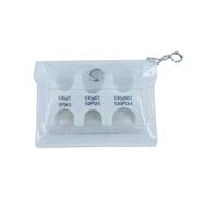 Boîte en plastique PVC pour pièces de monnaie, chaîne de perles, fente pour carte de monnaie, porte-monnaie, sac à main fin