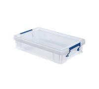 Fellowes Bankers Box ProStore Boîte de rangement en plastique 5,5 l 5,5 l Dimensions extérieures (l x p x h) 395 x 253 x 90 mm Transparent