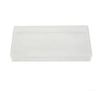 Boîte en plastique transparent avec plusieurs compartiments adaptée pour organiser divers petits articles, y compris des vis, des cordons d'écouteurs, des télécommandes et des jouets (17,5 x 10,6 x