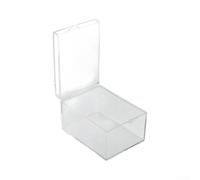 Boîte en plastique transparent rectangulaire pour spécimen (H) | Pour une vue claire comme du cristal, forme rectangulaire, idéal pour les spécimens, protection contre la poussière