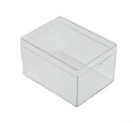 Boîte en plastique transparent rectangulaire pour spécimen (I) | Vue claire comme du cristal, couvercle sécurisé, protection anti-poussière, idéal pour les échantillons de laboratoire