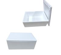 Boîte en polystyrène avec couvercle 497 x 330 x 120 mm - Conteneur isotherme de 10 kg Transport et stockage