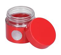 Boîte en verre hermétique Boîte à café en acier inoxydable Pot en acier inoxydable avec couvercle Thé Céréales Sucre Stockage des aliments pour la cuisine à domicile(rouge)