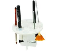 Boîte et maquillage Stand Stand Fantasy Modèle de brosse de brosse, vide, plastique blanc avec membrane de silicone, h