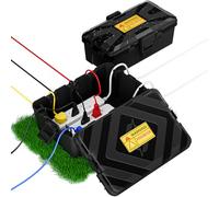 Boite Etanche Electrique Exterieur, Apritsce 2 Pièces IP54 Boitier Etanche Electrique Exterieur, Extérieurs Boite Multiprise, Boite Electrique Etanche Exterieurs pour Multiprise, Lumières de Noël