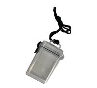 Boîte étanche pour la plage, les voyages, les essentiels - Résistant aux chocs - Design compact et léger - Pour l'extérieur, blanc, Taille unique