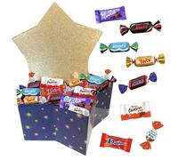 Boite étoile et son assortiment de 100 chocolats Kinder, Célébrations, Milka & Daim - Idée cadeau originale - Boîte à partager