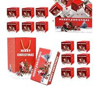 Boîte Explosive de Noël, Boîte à Argent Pliante pour Cadeaux de Noël, Coffret Cadeau pour Enveloppes Rouges Cérémonies Fêtes Mariages Anniversaires Souvenirs