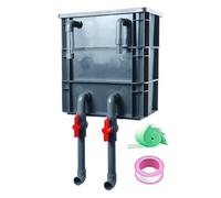Boîte Filtre Aquarium - Système Filtration Multifonctionnel Durable | Filtre Dessus Type Bac Pour Réservoir Poissons | Fonctionnement Silencieux DIY Goutte-à-goutte Avec Mousses Vertes Blanches | Pour