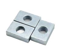 boîte fixe, Écrous carrés fins rectangulaires M6 M8 M10 5/10/20/50 pièces, accessoire de profil en aluminium coulissant(10Pcs,M6-12x24x2.5)