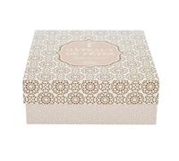 BOÎTE GÂTEAUX CARTON DÉCO ORIENTAL 25.5X9.8CM