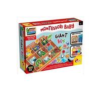 Lisciani Jeu éducatif Montessori Boîte géante – Fond interchangeable, activités – 2 ans+