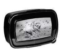 Boite gouter Cheval Noir et Blanc 18 CM
