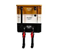 Boîte Goutte Filtration Aquarium - 36x30x20 cm Système Circulation Bac, Accessoire Filtrage | pour Sable Graviers Tortue Aquatique Combattant Intérieur Maison