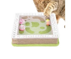 Boîte Griffoir Chat Forme Mahjong Interactive En Carton Ondulé | Jouet Distributeur Puzzle Pour De Compagnie, Maison, Chatterie, Animalerie, Alimentation Et Récréation Anti-Ennui