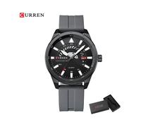 (boîte grise) Montre de sport pour homme, marque de luxe, étanche, en silicone, automatique, avec date,