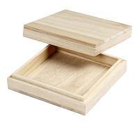 Boîte, H: 3 cm, dim. 10x10 cm, 1 pièce