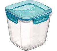 Bormioli Rocco Boîte alimentaire Frigoverre Evolution 389118-MA2 12×12×6,5 cm Couvercle bleu