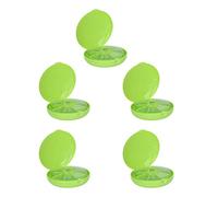 Boîte hebdomadaire 7 compartiments Case portable pour Office Home Green