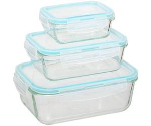 Boîte hermétique 5FIVE 3 pcs en verre Clipeat