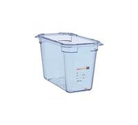 Boîte hermétique bleue en ABS sans BPA - GN 1/3 - Plastique ABS