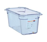 Boîte hermétique bleue sans BPA en ABS - GN 1/3 - Plastique ABS