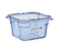 Boîte hermétique en ABS bleue sans BPA - GN 1/6 - Plastique ABS
