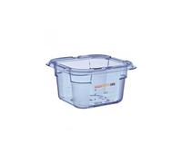 Boîte hermétique en ABS bleue sans BPA - GN 1/6 - Plastique ABS