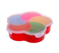 Boîte Hermétique Set Apéro en Forme de Fleur avec Couvercle et Compartiments Amovibles