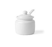 'Boîte Holst Porcelaine at 210 FA1 0,10 l Pott avec cuillère, Blanc, 6 x 6 x 7 cm