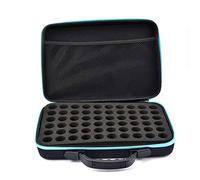 Boîte Huile Essentielle | Grand Étui À Huiles Essentielles avec Poignée + Fermeture Éclair, Boîte De Rangement D'huiles Essentielles pour 60 Bouteilles 5ml 10ml 15ml, Parfait pour L'extérieur