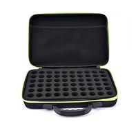 Boîte Huile Essentielle | Grand Étui À Huiles Essentielles avec Poignée + Fermeture Éclair, Boîte De Rangement D'huiles Essentielles pour 60 Bouteilles 5ml 10ml 15ml, Parfait pour L'extérieur