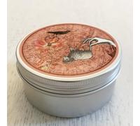 Boite illustrée du signe astro BÉLIER - Bougie moulée en forme de rose - fragrance Cèdre du Liban