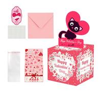 - Boîte Interactive de Saint-Valentin, décoration de Jour avec Design, Argent de Saint-Valentin avec Porte-Monnaie, Accessoire de Vacances, prêt à l'emploi pour la Maison, Les Salons