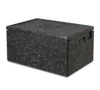 Boîte isotherme EPP (L x l x H) 685 x 485 x 360 mm, 80 l, anthracite/vert