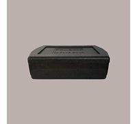 Boîte isotherme réutilisable Lucgel en polyuréthane noir, GN4 Plus, 56 x 37 x 12 cm