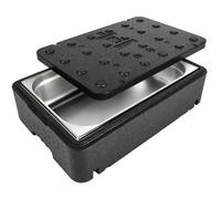 Boîte isotherme Thermobox avec couvercle pour aliments et médicaments 600 x 400 x 166 mm 23 L GN1/1