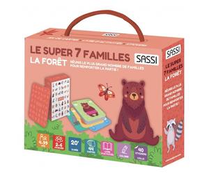 Boite Jeu de cartes classiques Super 7 familles La Forêt Sassi®