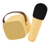Boîte karaoké enceinte et micro jaune TU