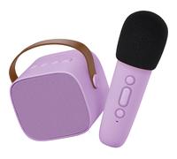 Boîte karaoké enceinte et micro lilas TU