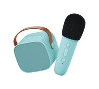 Boîte Karaoke solo enceinte et micro bleu