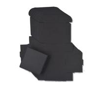 Boite Kraft Boîte à savon Kraft vierge faite la main, boîte bijoux en papier carton blanc, cadeau artisanale noire for cadeaux de mariage, 50 pièces/lot(Black,6.4x6.4x2.8cm)