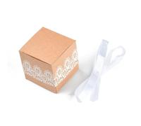 Boite Kraft Boîtes-cadeaux Kraft 20/50/100 pièces, boîte-cadeau de bonbons en papier créatif personnalisé, fournitures fête d'anniversaire mariage, noël, sac(Not customized,100Pcs)