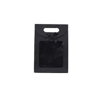 Boite Kraft Sacs de Distribution cadeaux mariage, boîtes en carton, sac cadeau Kraft avec fenêtre, for les entreprises, 5 pièces(S3 5pcs,L 26x19x9cm)