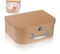 Boîte Kraft Valise Portable Multi-usage pour Petits Objets et Thé | Boite Rangement Carton Decorative, Coffret Mariage, Légère et Réutilisable