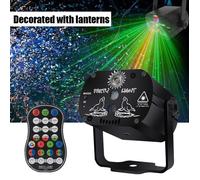 Boîte laser de spectacle laser portable, télécommande, projecteur de balayage RVB, lampe d'éclairage de scène à LED stroboscopique