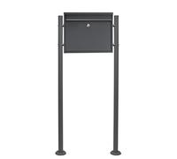 Boite lettres Kit Mural V13 Anthracite revêtue poudre Simple Courrier Mailbox